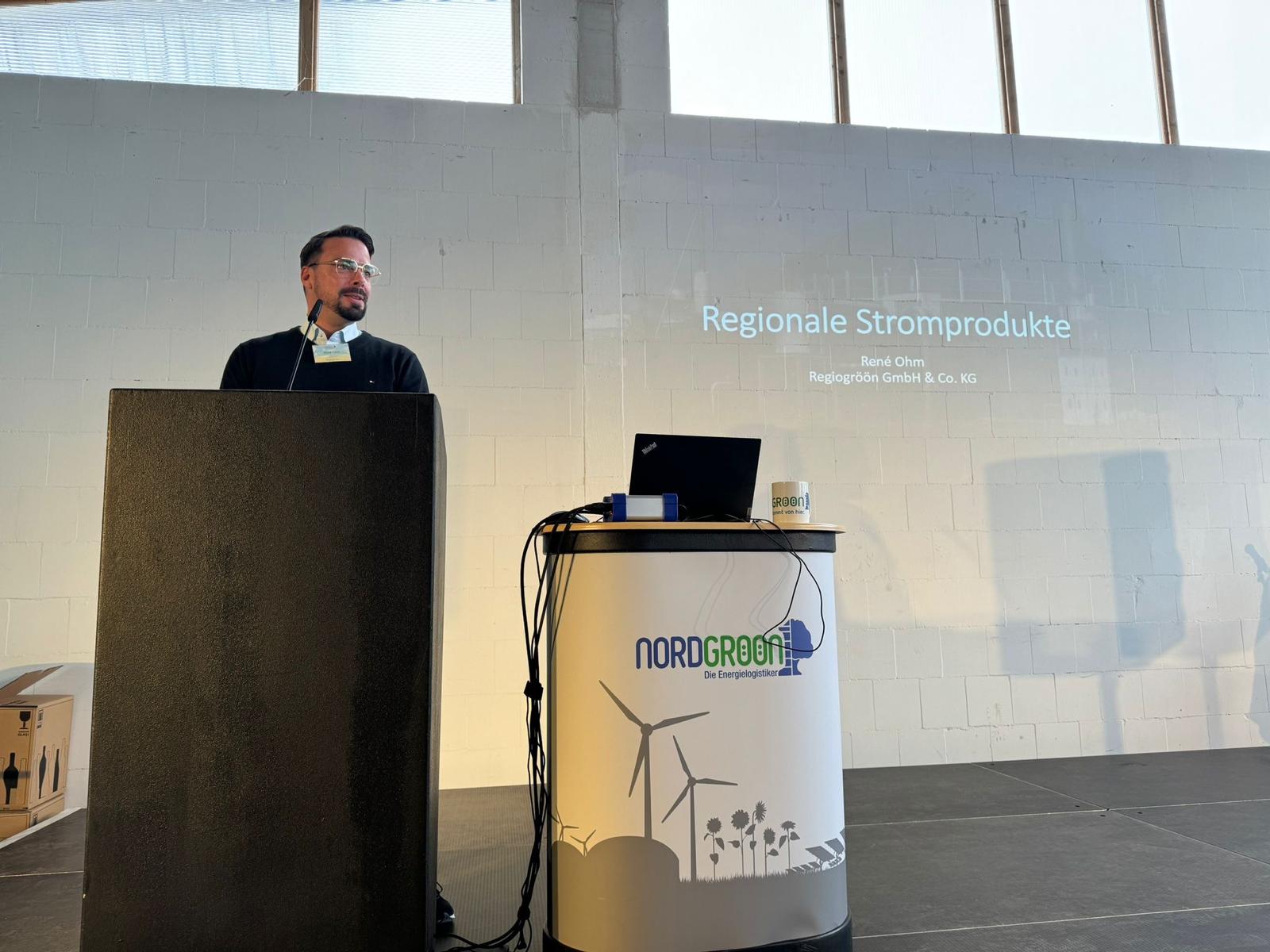 René Ohm hält Vortrag auf der Nordgröön Biogas-Fachtagung 
